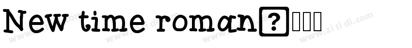 New time roman字体转换